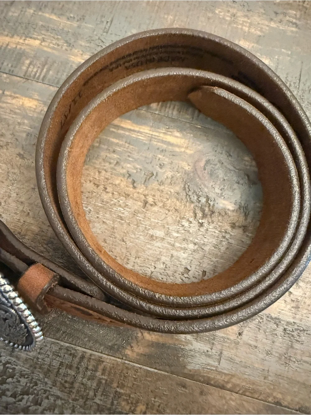 Justin Boots Girl  Trophy Heart Belt (Style #815BD).